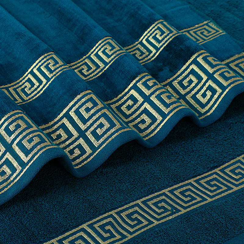 Teal Versatile - 3-Pcs Jacquard Towel Set