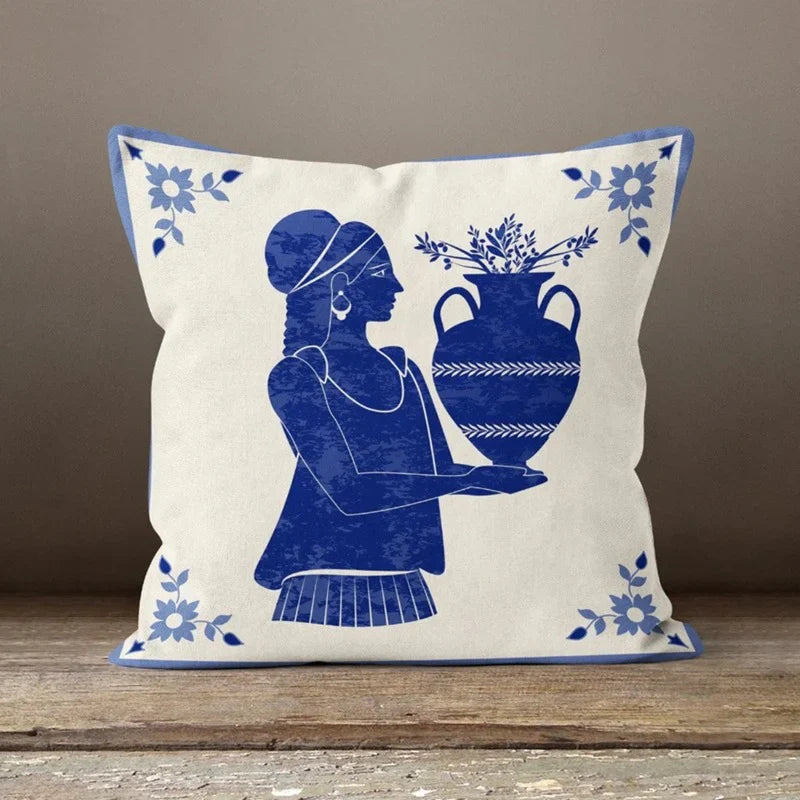 Cushion Covers Mediterranean Style Pack of 4