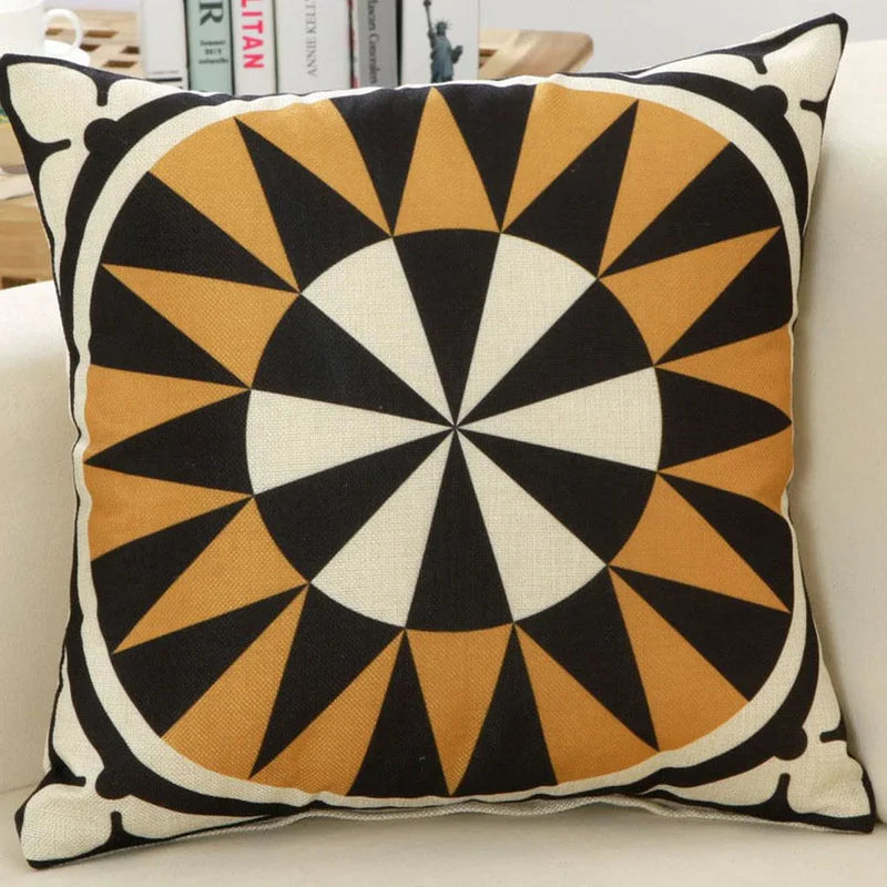 Cushion Covers Black Gold Pack of 5