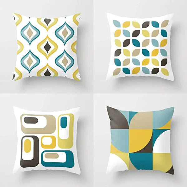 Cushion Covers Blue Tulip Pack of 4