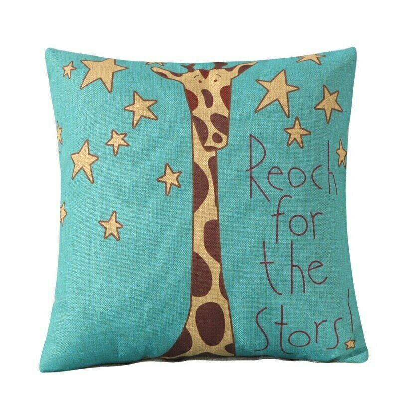 Cushion Covers Cute Animal Cat Monkey Pack 6