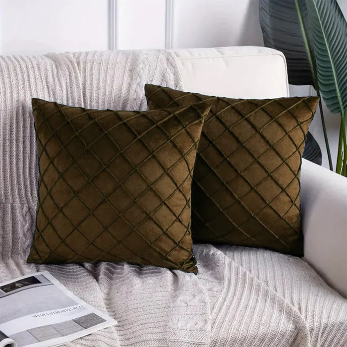 Cushion Covers Executive Velvet Pack Of 2